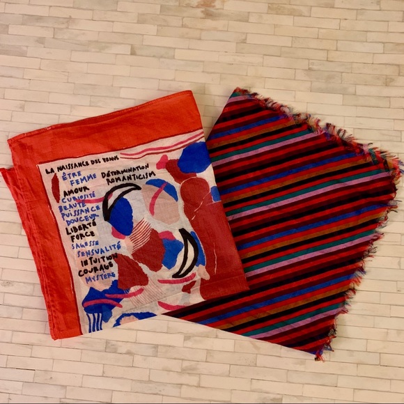 Sezane Accessories - NWOT Sézane & Madewell scarves